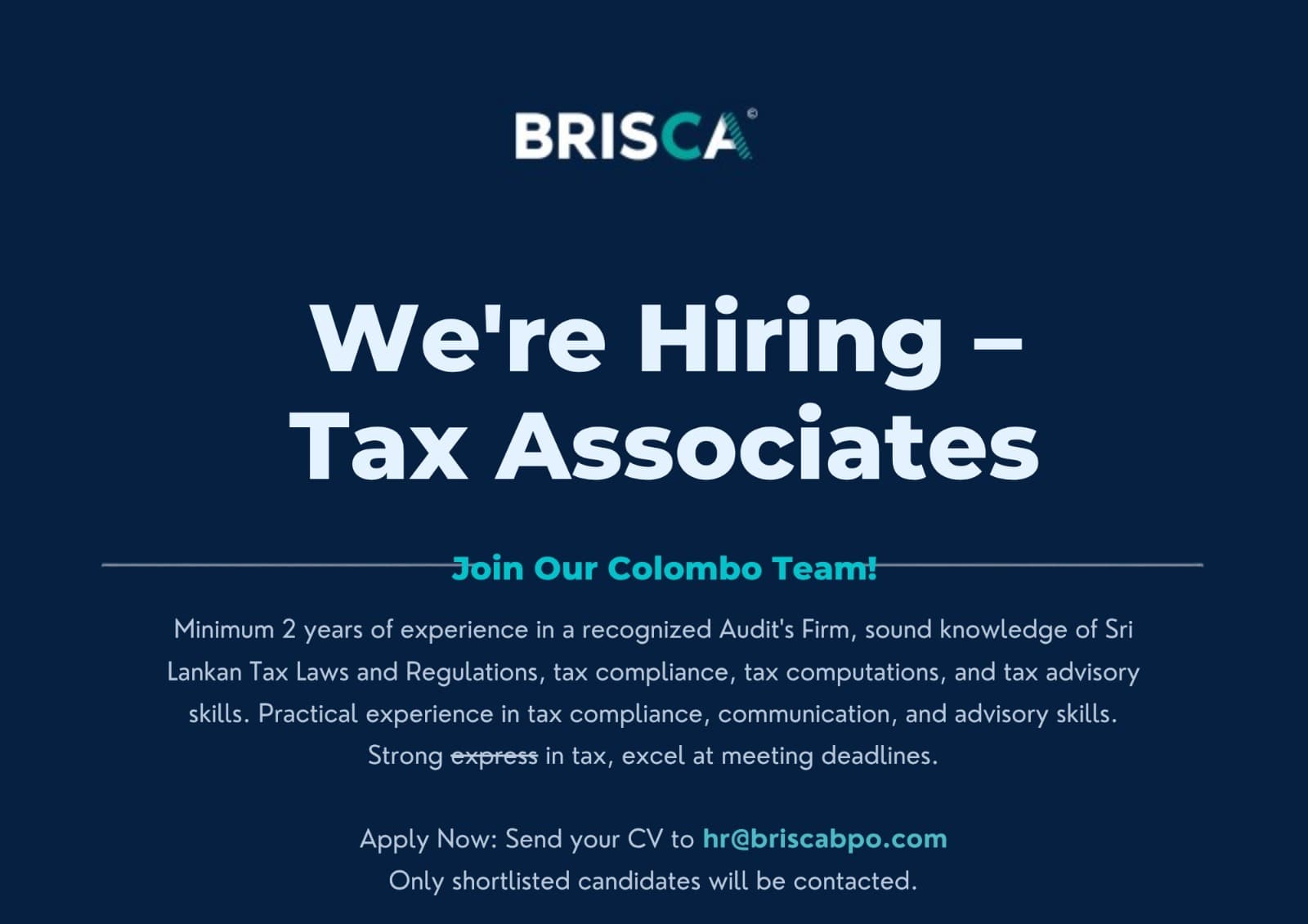 Tax Associates at Brisca 