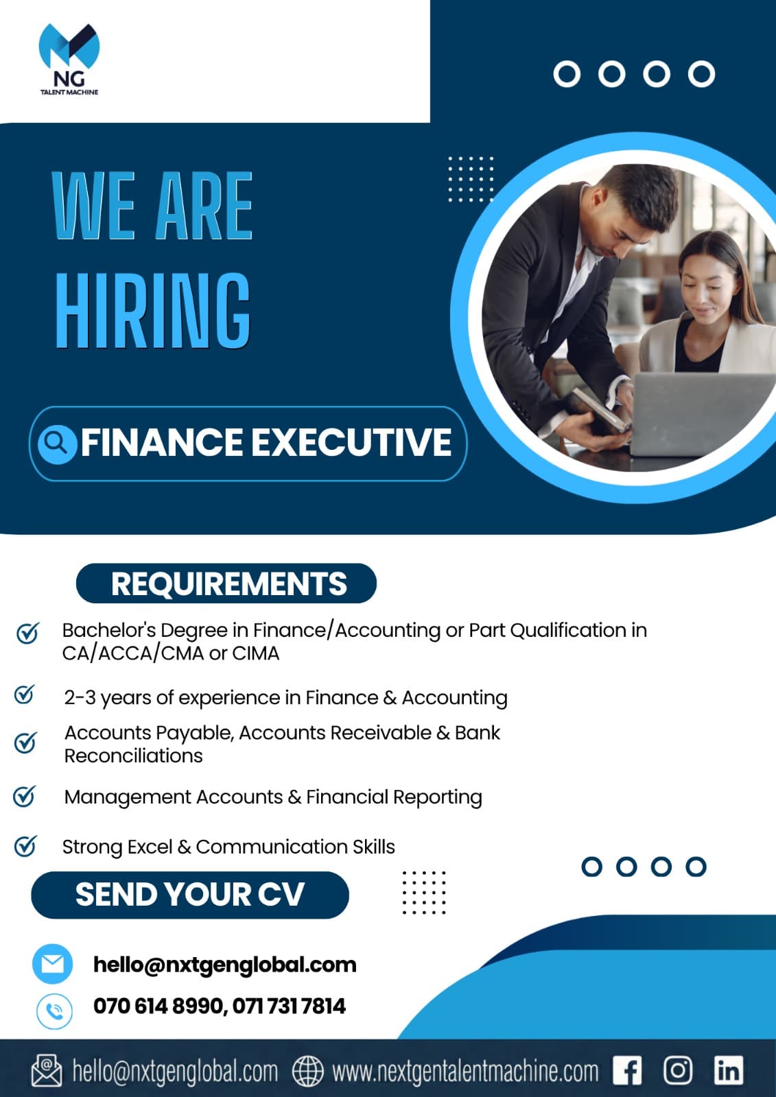 Finance Executive at 